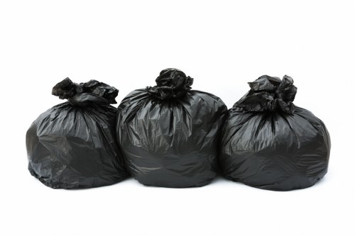 Industrial waste removal process in action
